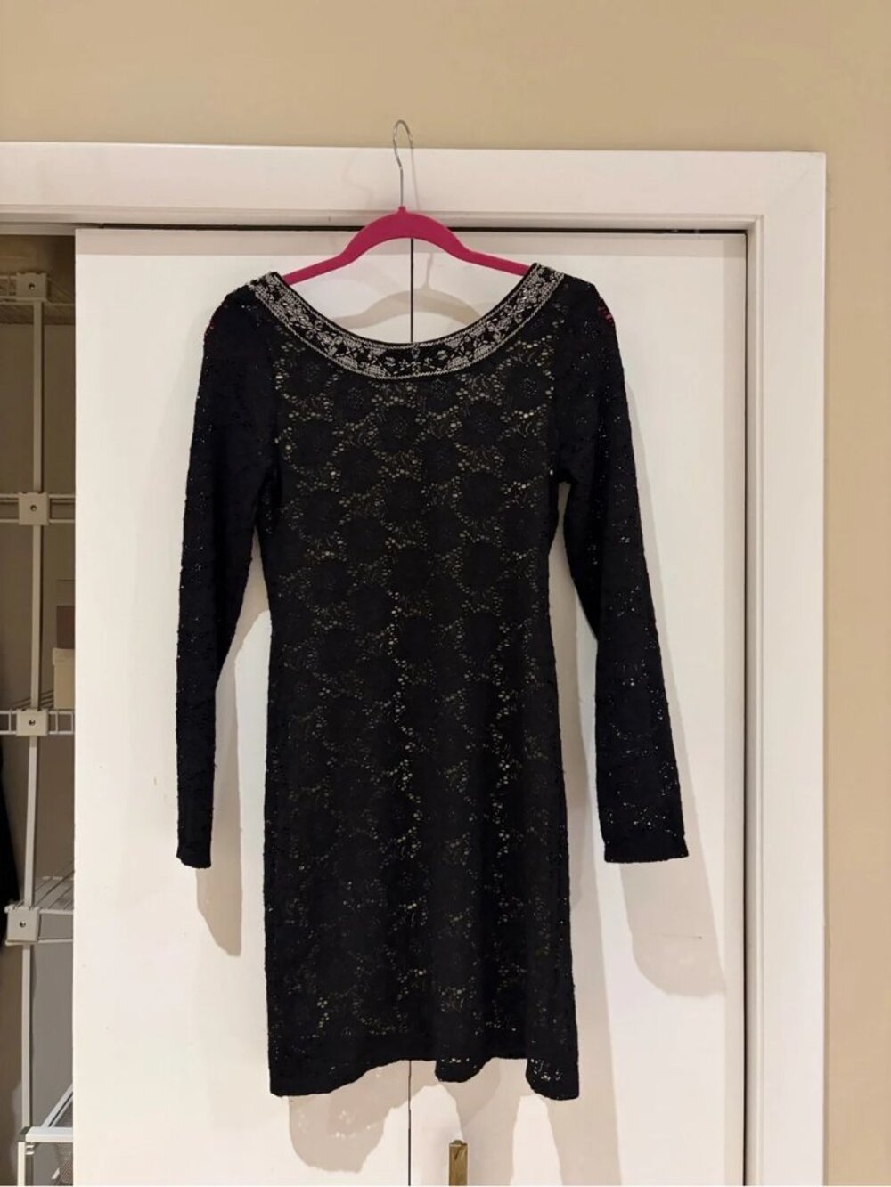 Denim & Supply Ralph Lauren Black Lace Long-Sleeve Mini Dress